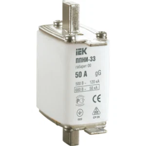 IEK Плавкая вставка предохранителя ППНИ-33 габарит 00 100А - DPP10-100 IEK Плавкая вставка предохранителя ППНИ-33 габарит 00 100А - DPP10-100