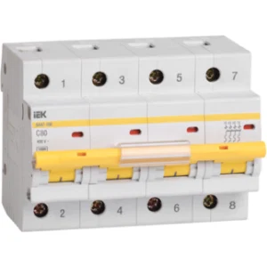 IEK Автоматический выключатель ВА47-100 4Р 35А 10кА С - MVA40-4-035-C IEK Автоматический выключатель ВА47-100 4Р 35А 10кА С - MVA40-4-035-C
