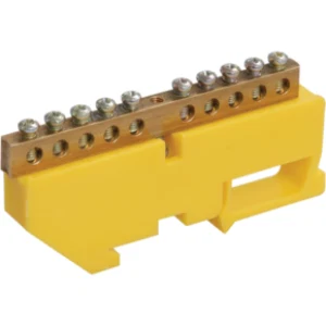 IEK Шина PE "земля" на DIN-изоляторе ШНИ-8х12-24-Д-Ж - YNN10-812-24D-K05 IEK Шина PE "земля" на DIN-изоляторе ШНИ-8х12-24-Д-Ж - YNN10-812-24D-K05